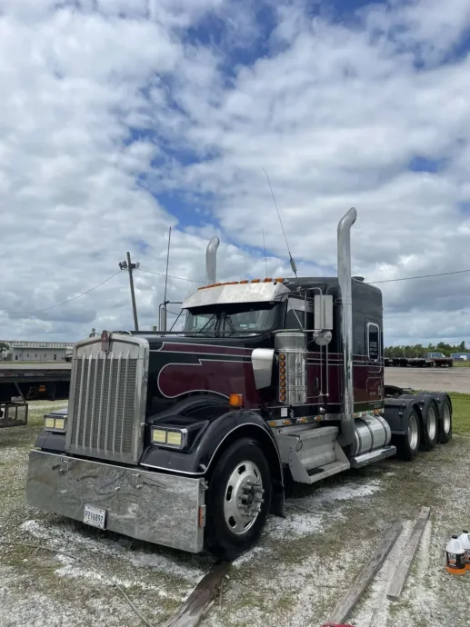 Semi truck after window tint and detailing in Houma, LA